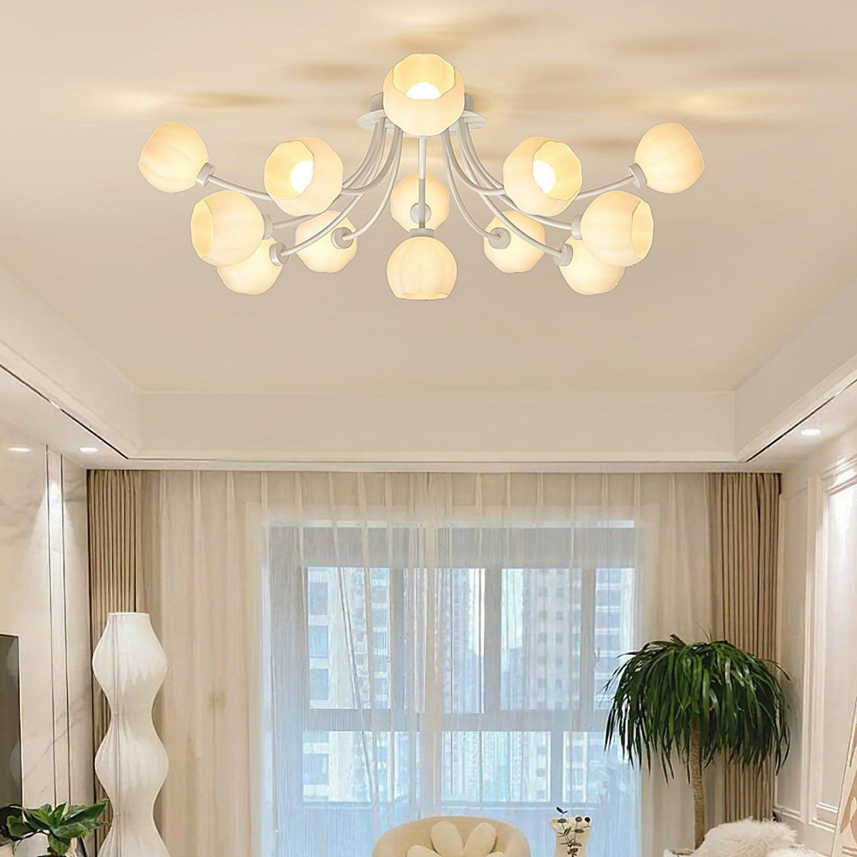 Florina lampada da soffitto a fiore
