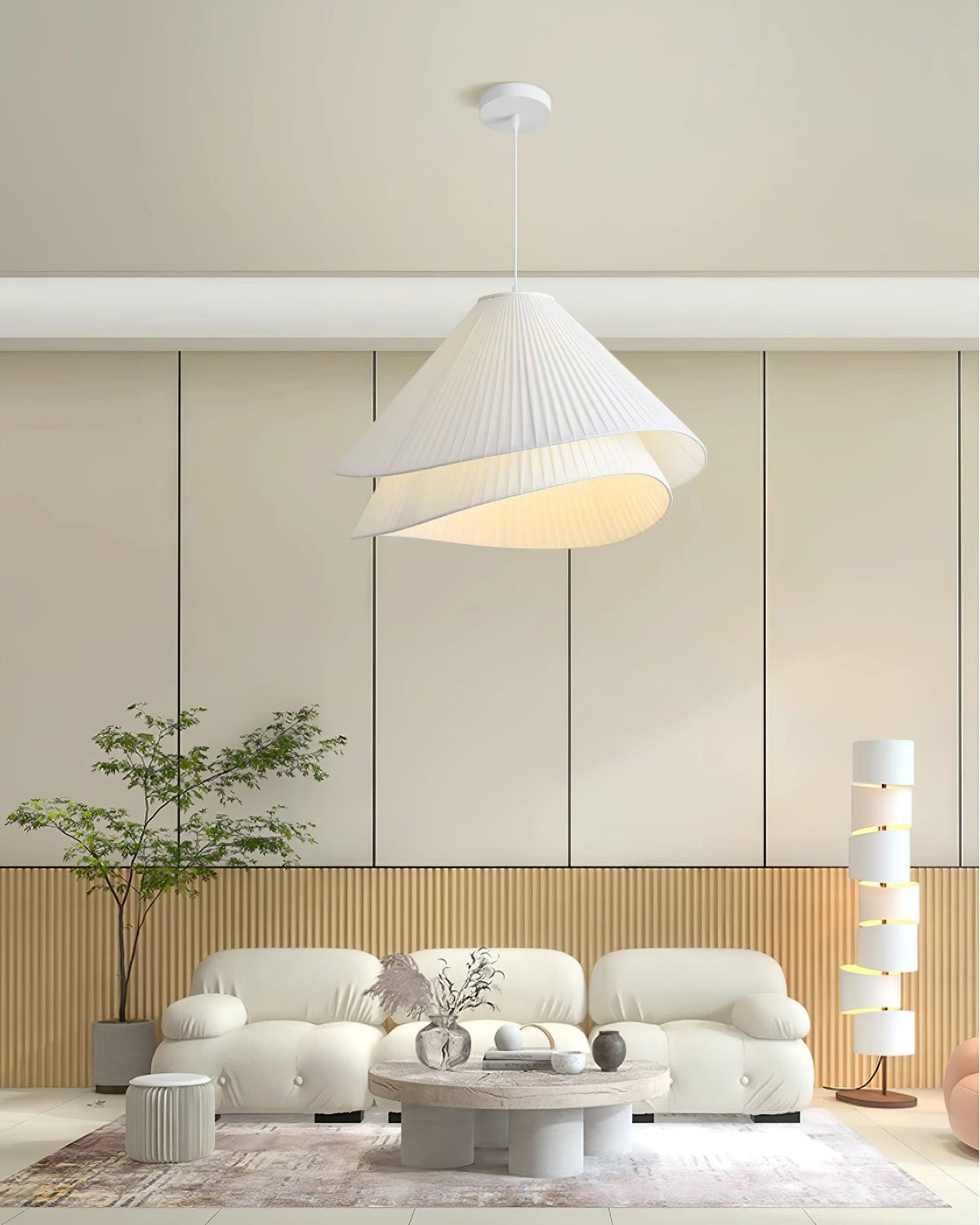Tempo lampada a sospensione Pleated