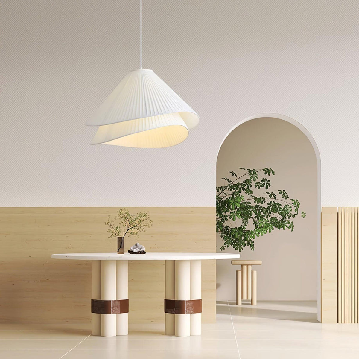 Tempo lampada a sospensione Pleated