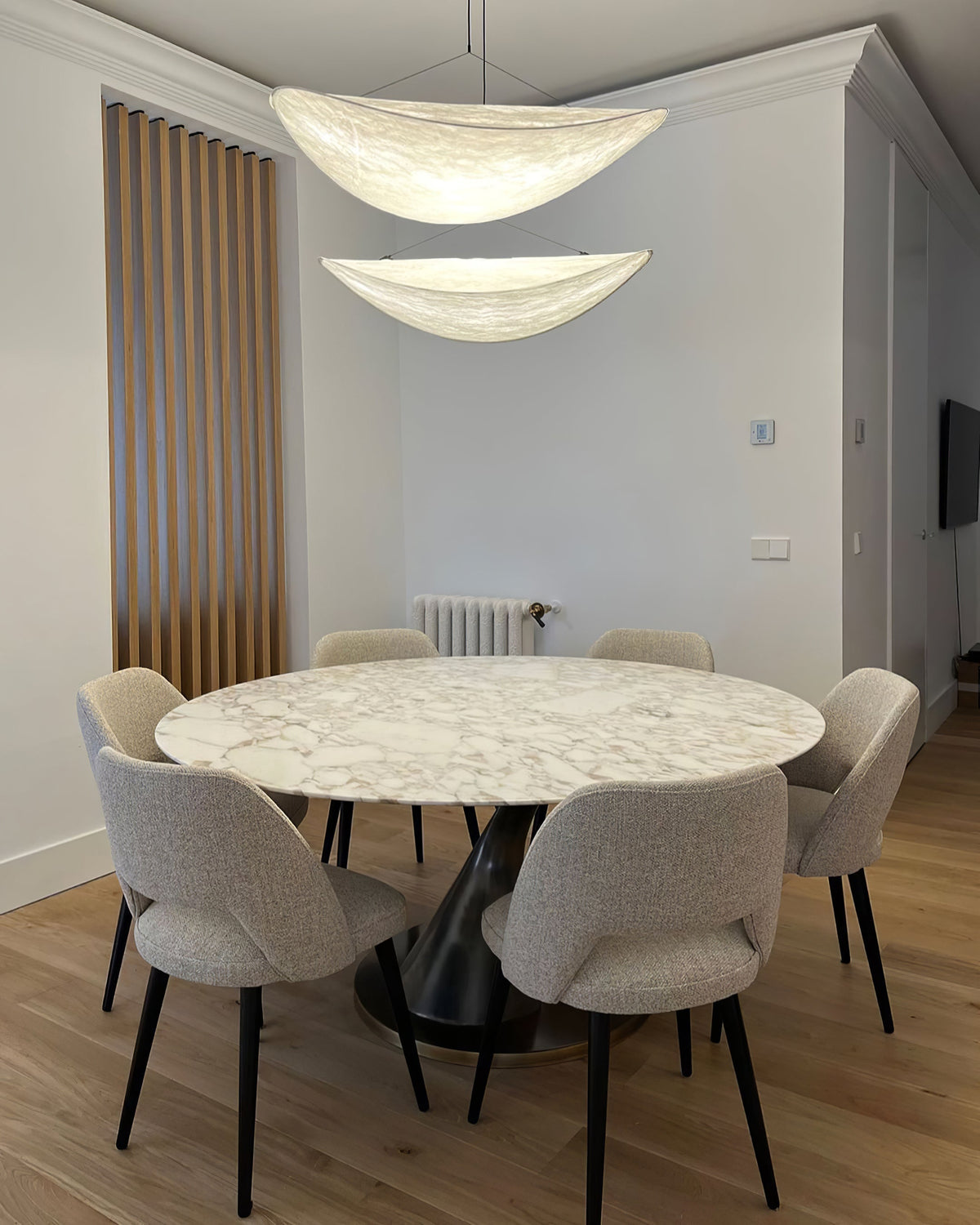 Luminette lampada a sospensione minimalista in Seta