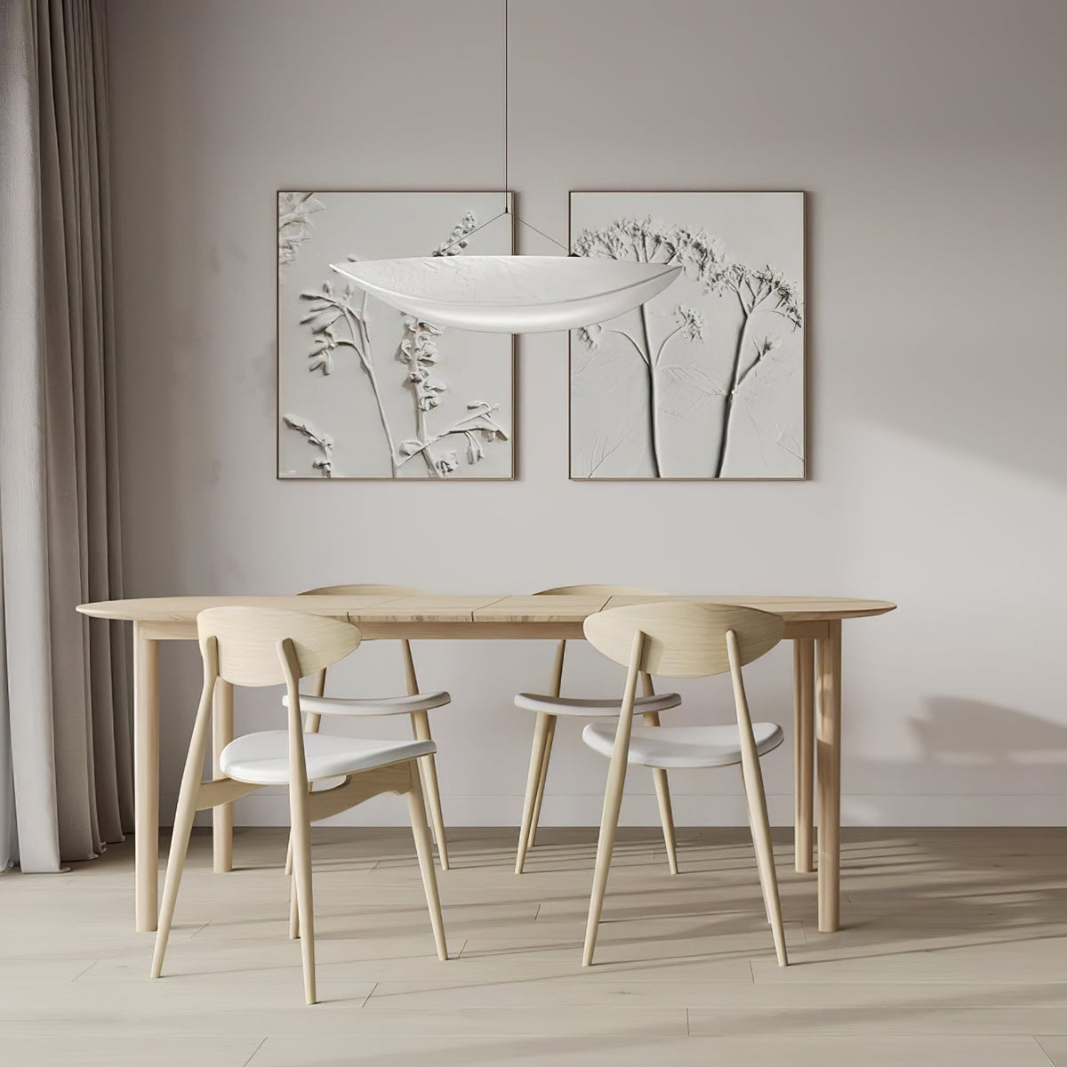 Luminette lampada a sospensione minimalista in Seta