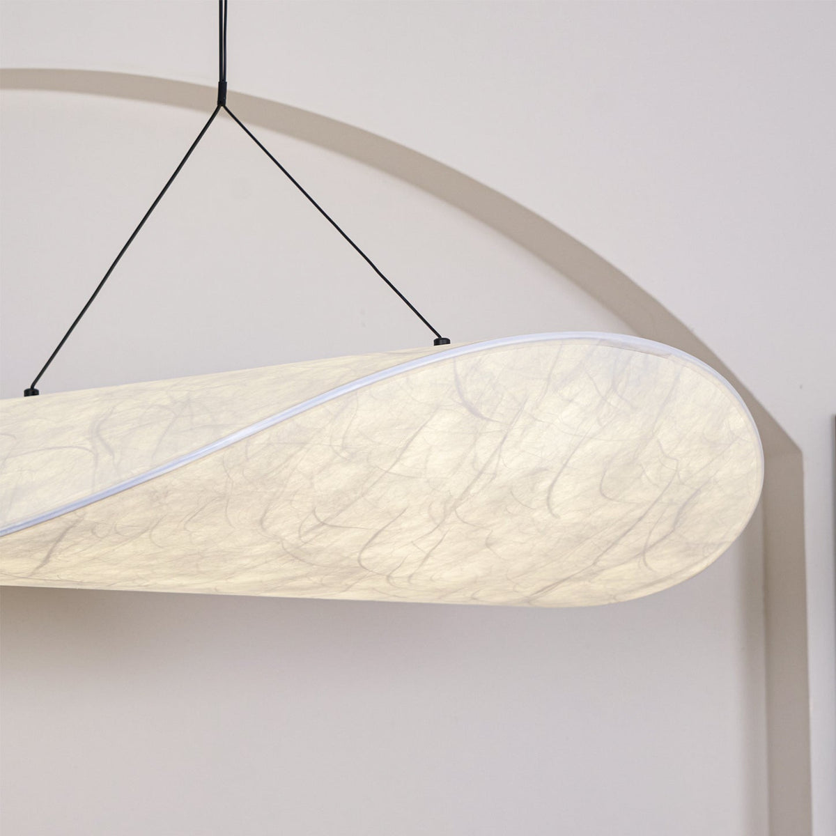 Luminette lampada a sospensione minimalista in Seta