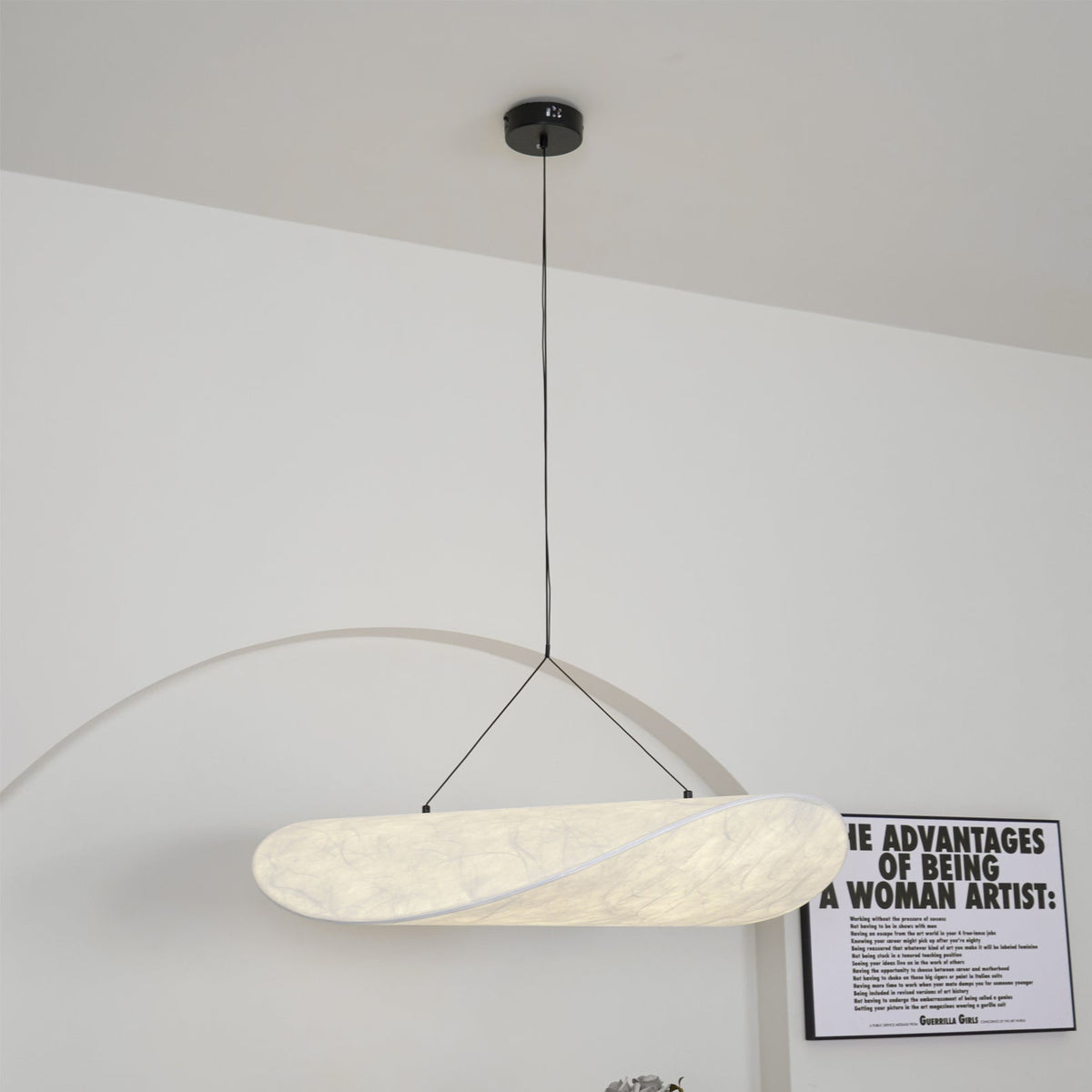 Luminette lampada a sospensione minimalista in Seta