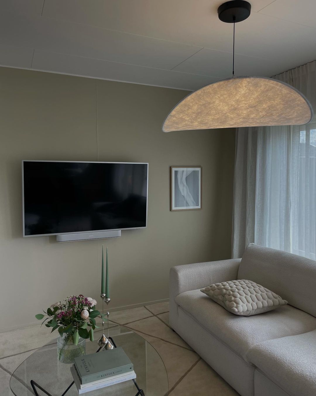 Luminette lampada a sospensione minimalista in Seta