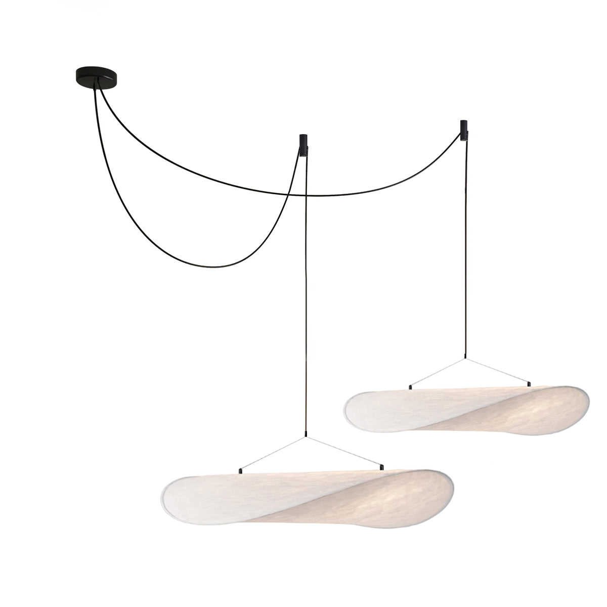 Luminette lampada a sospensione minimalista in Seta