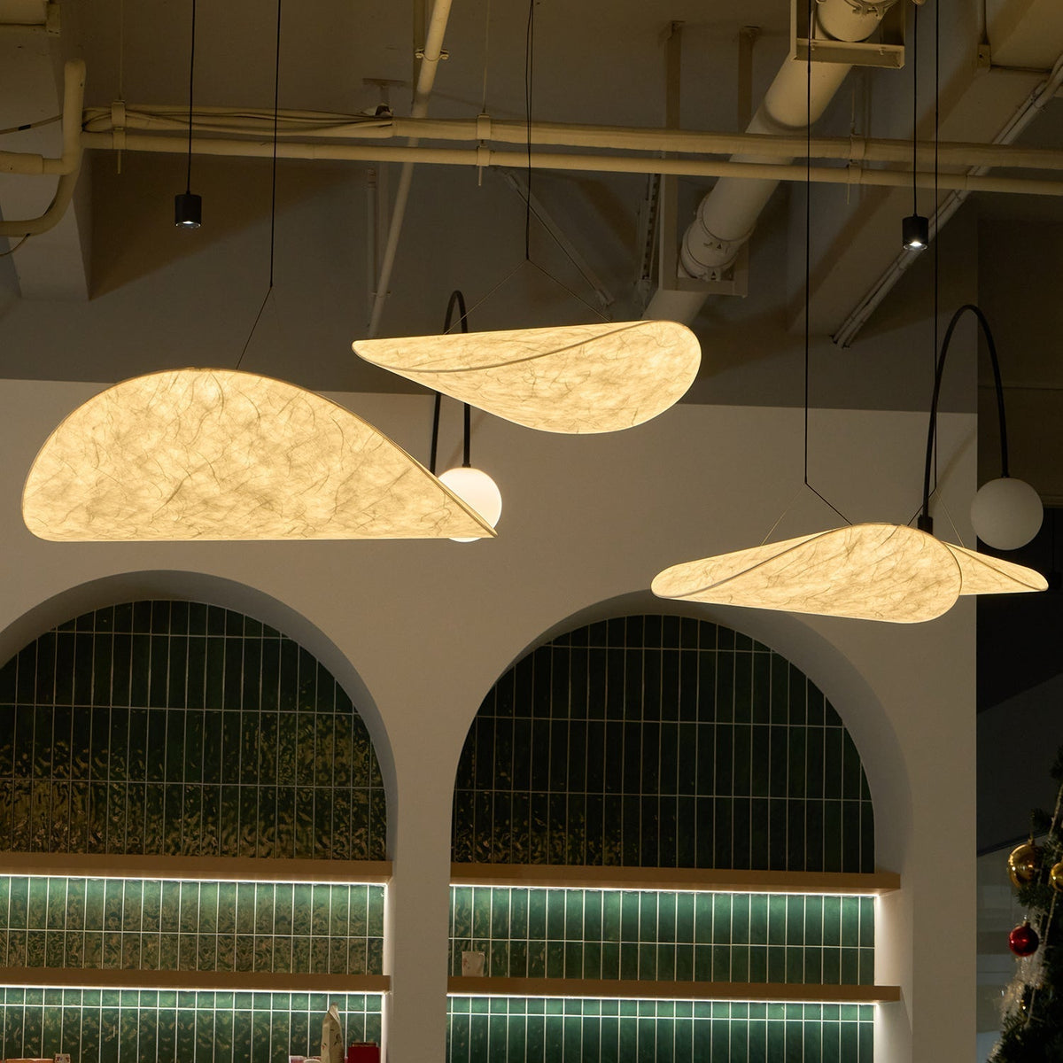 Luminette lampada a sospensione minimalista in Seta