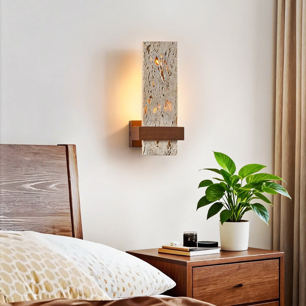 Brann terra travertino lampada da parete