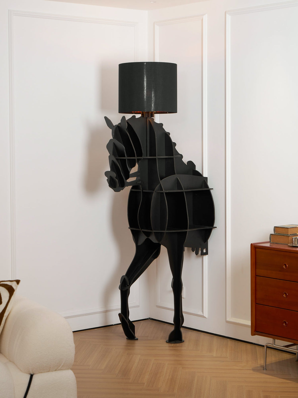 Nrasen lampada da terra a Forma di Cavallo