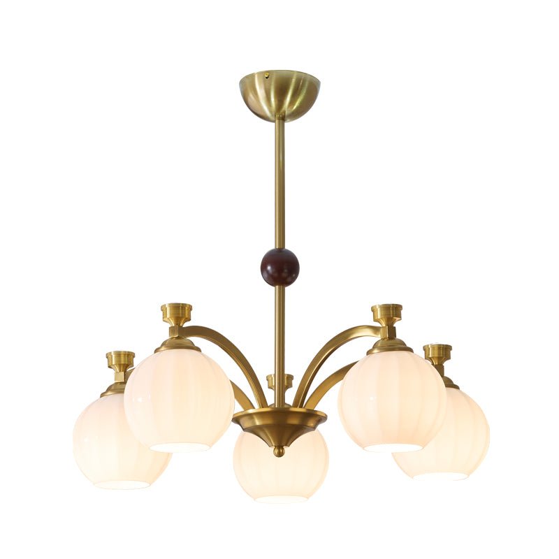 Usilia lampadario Eleganza vintage vetro legno