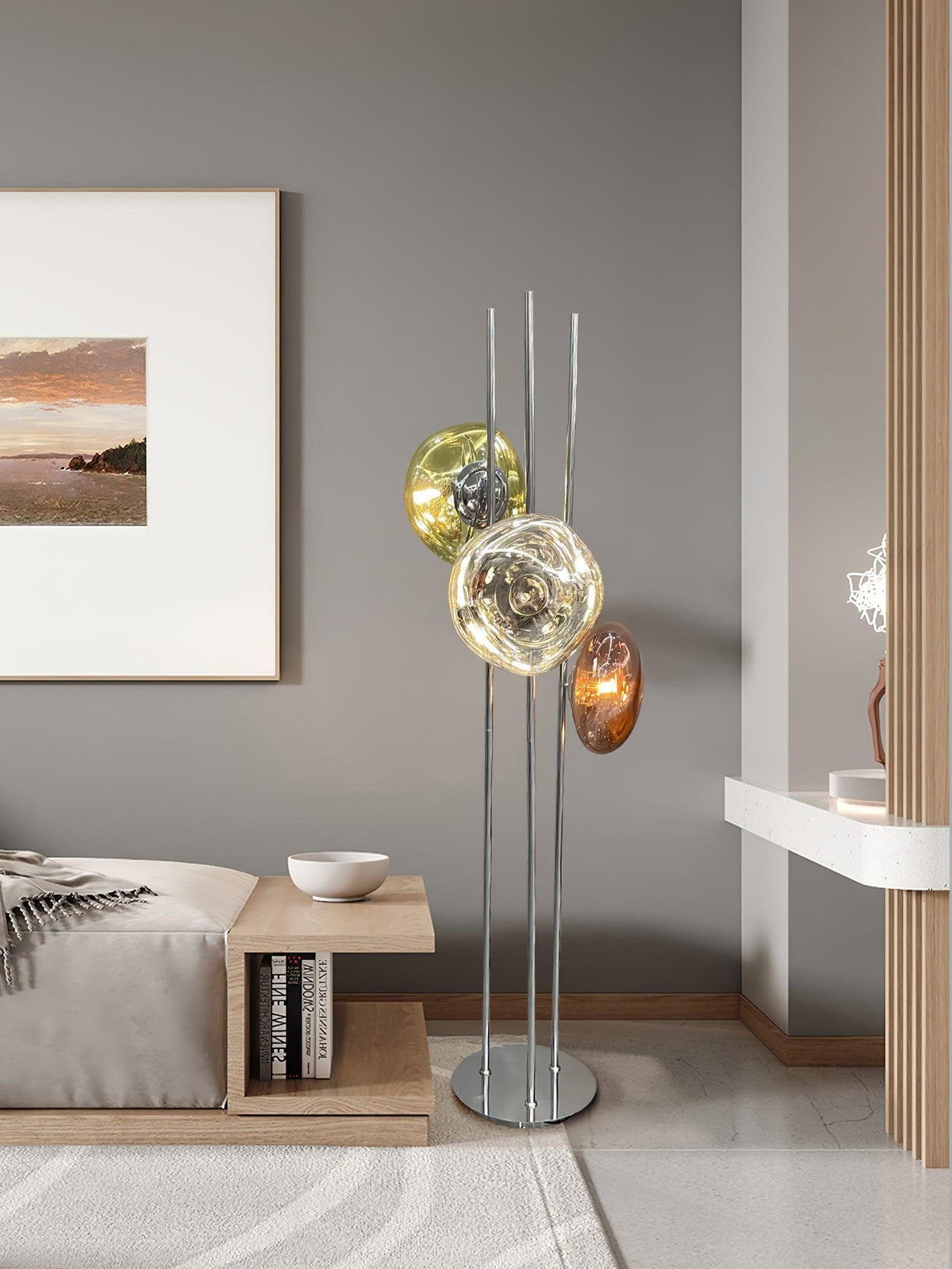Gevara lampada da terra contemporanea