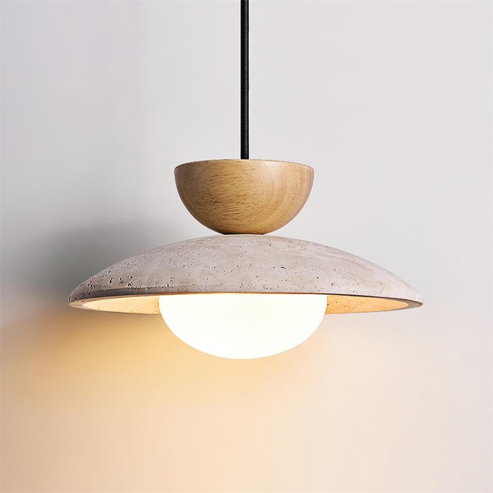 Ritta Lampade a Sospensione Moderne in Travertino Naturale
