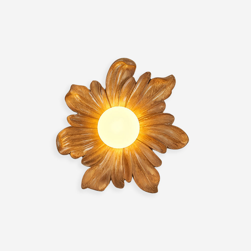 Tina lampada da parete a fiore