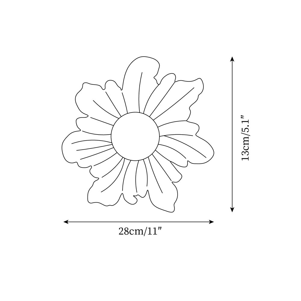 Tina lampada da parete a fiore