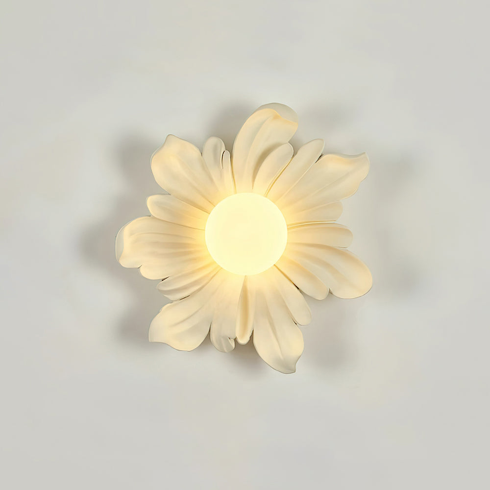 Tina lampada da parete a fiore