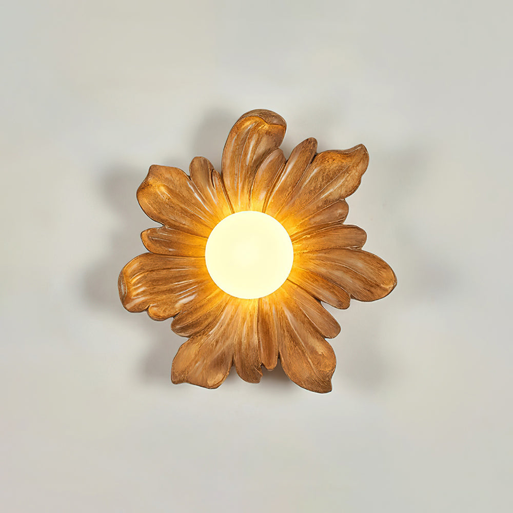 Tina lampada da parete a fiore