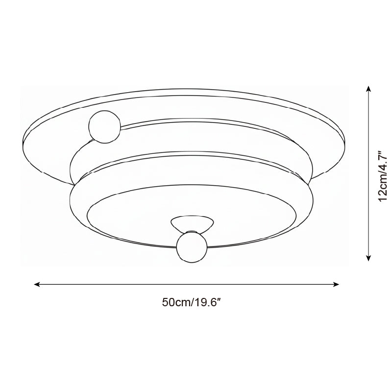 Rinoria lampada da soffitto in legno noce