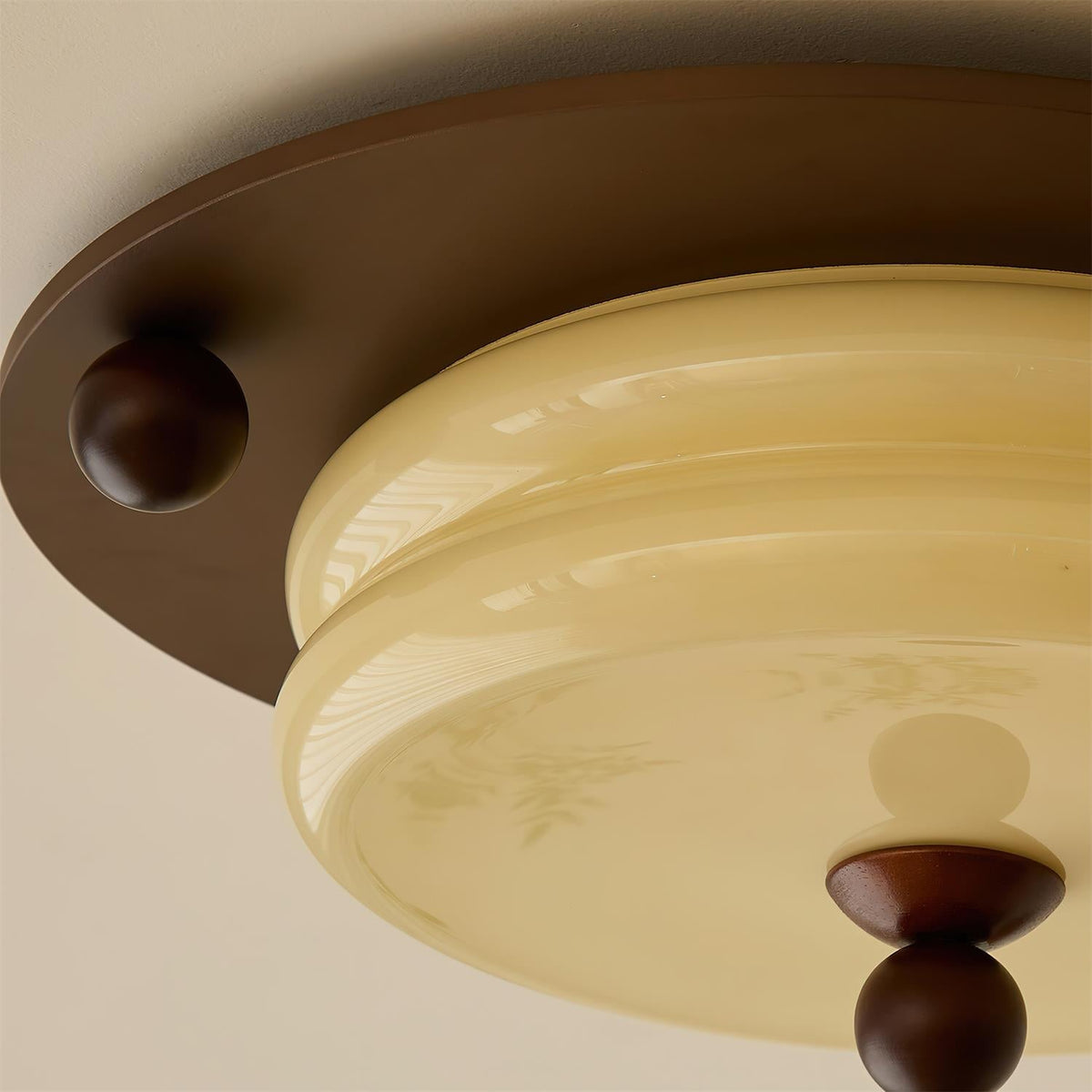 Rinoria lampada da soffitto in legno noce