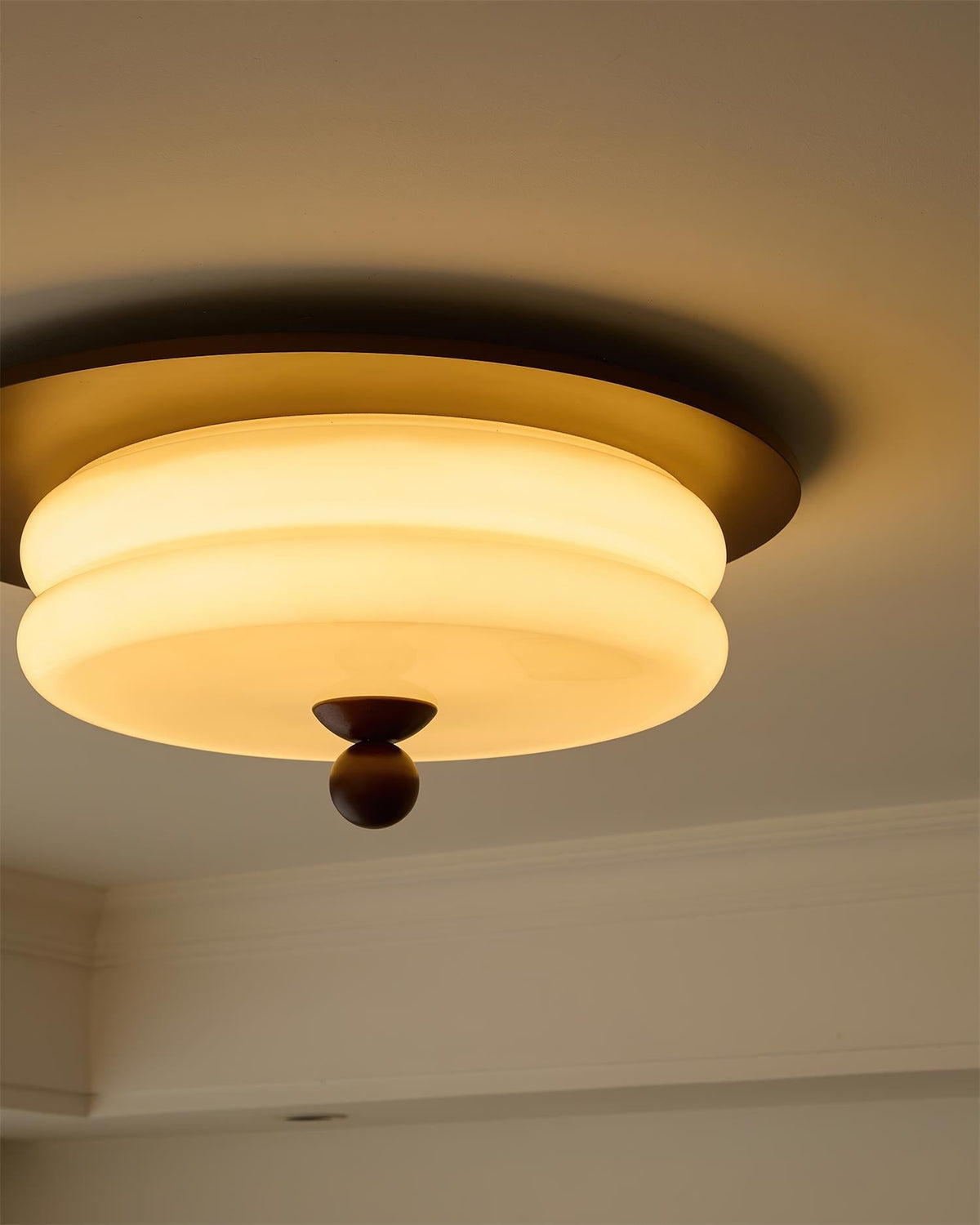Rinoria lampada da soffitto in legno noce