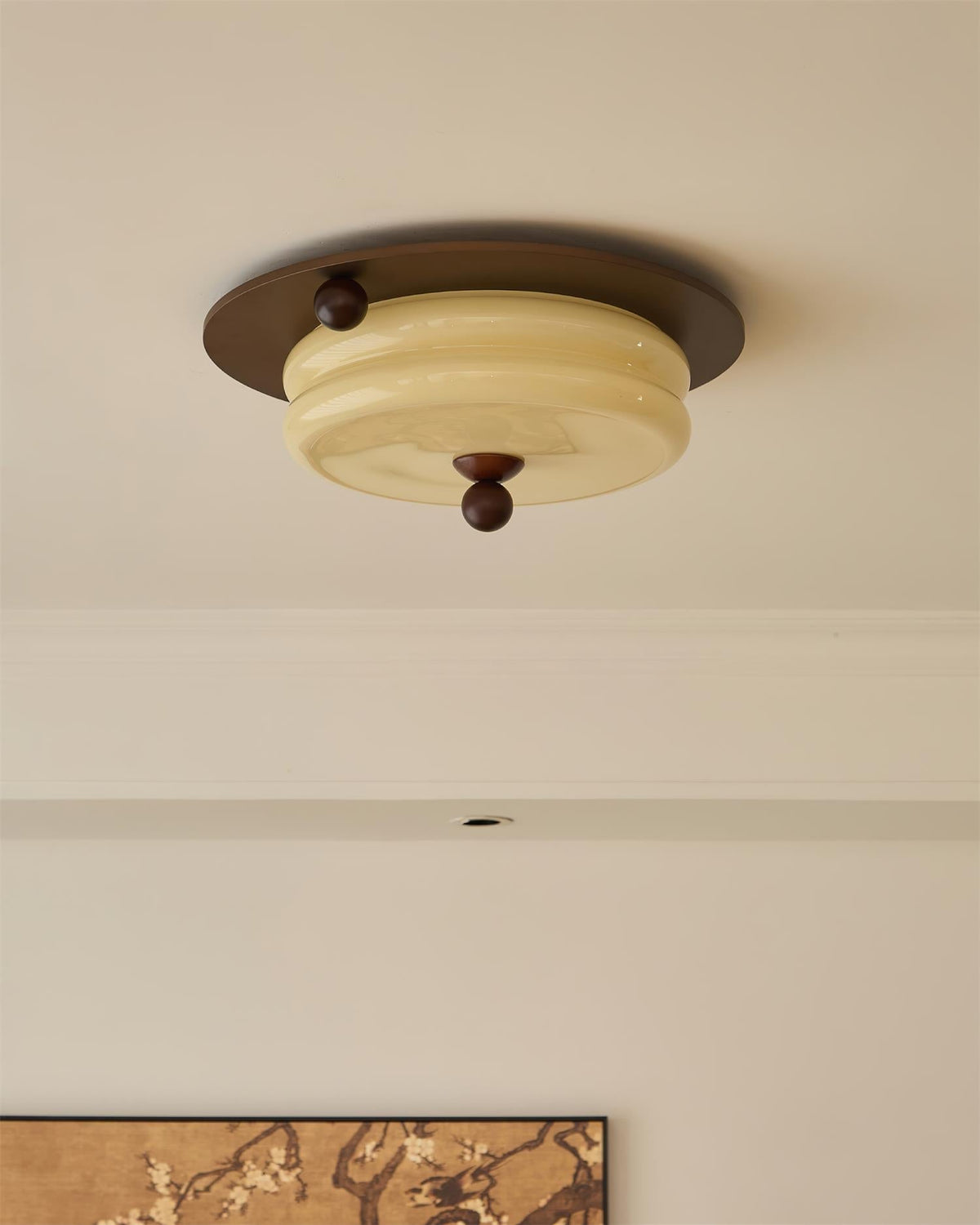 Rinoria lampada da soffitto in legno noce