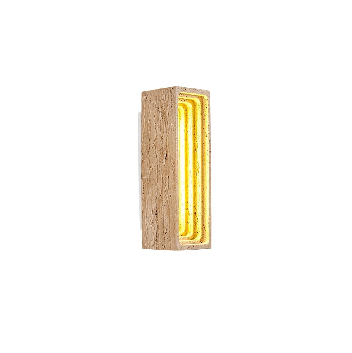 Atheila lampada da parete in travertino Giallo