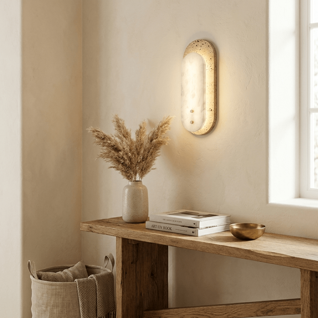 Applique travertino alabastro Applicazione da parete