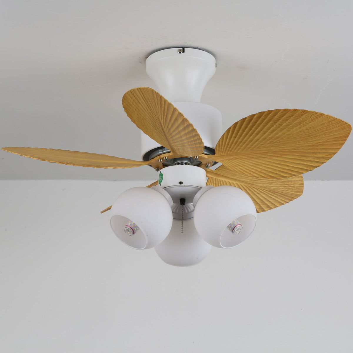 Marvella ventilatore da soffitto con luce in legno vintage