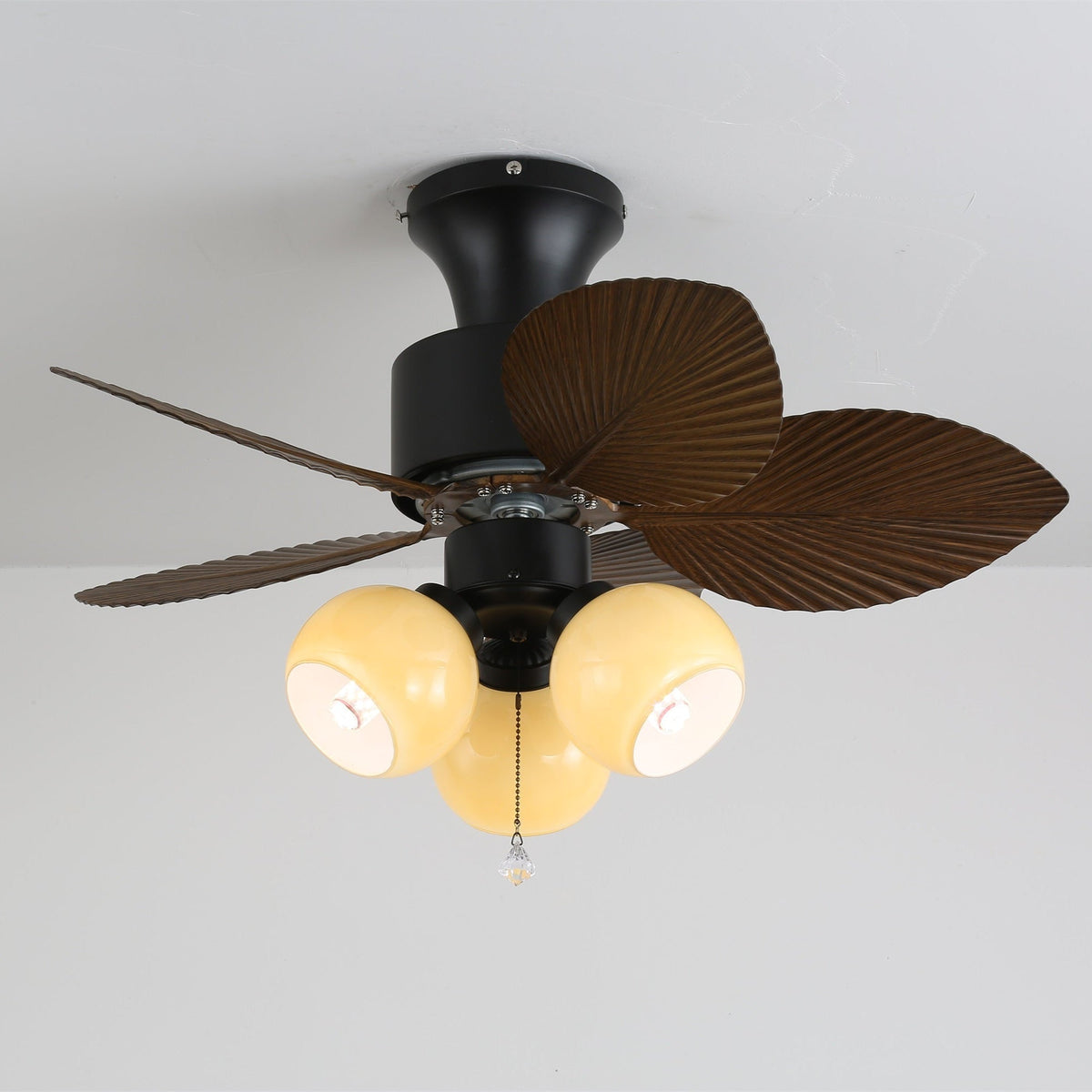 Marvella ventilatore da soffitto con luce in legno vintage