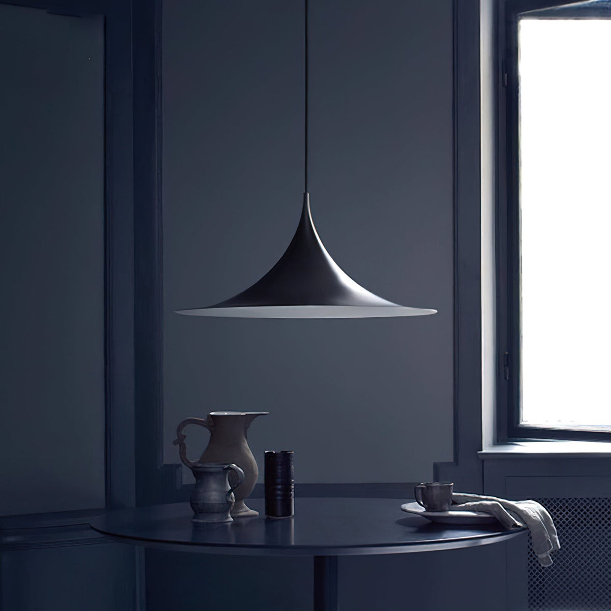 Viro lampada a sospensione Collo Sottile e Diffusore Ampio per sala da pranzo contemporanea
