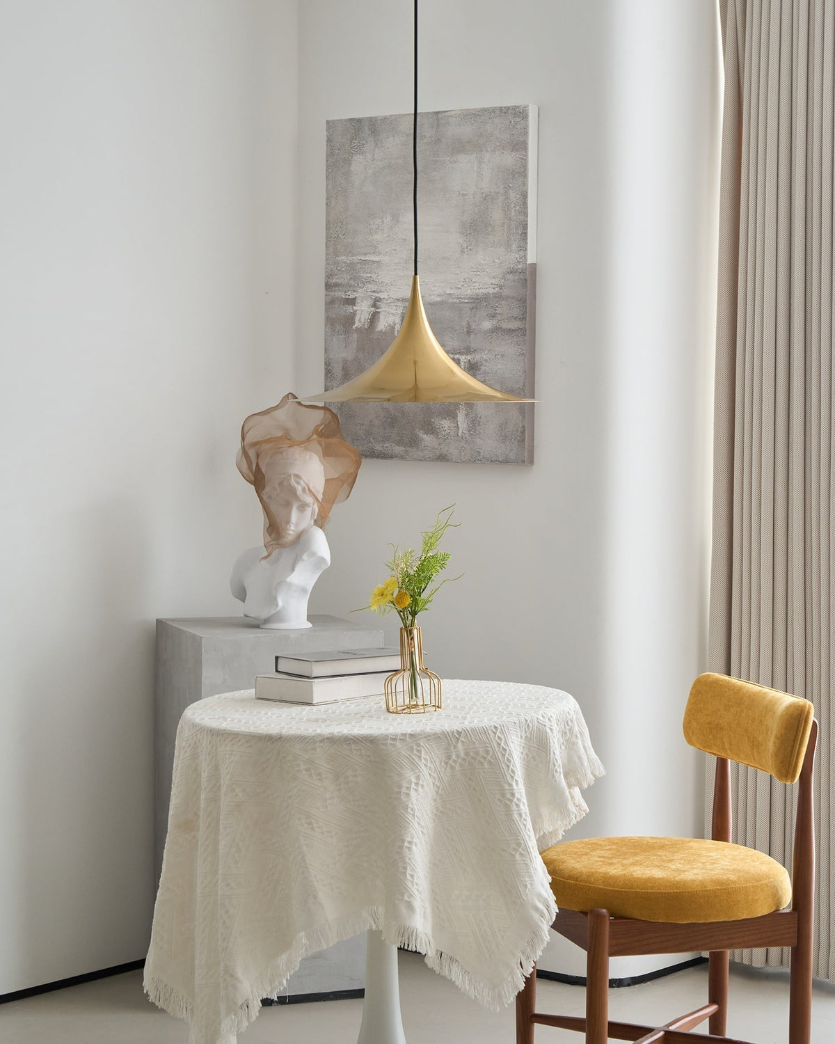 Viro lampada a sospensione Collo Sottile e Diffusore Ampio per sala da pranzo contemporanea