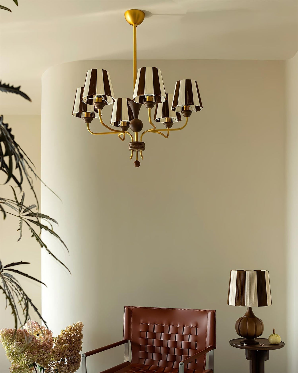 Viraaaine lampadario a Strisce