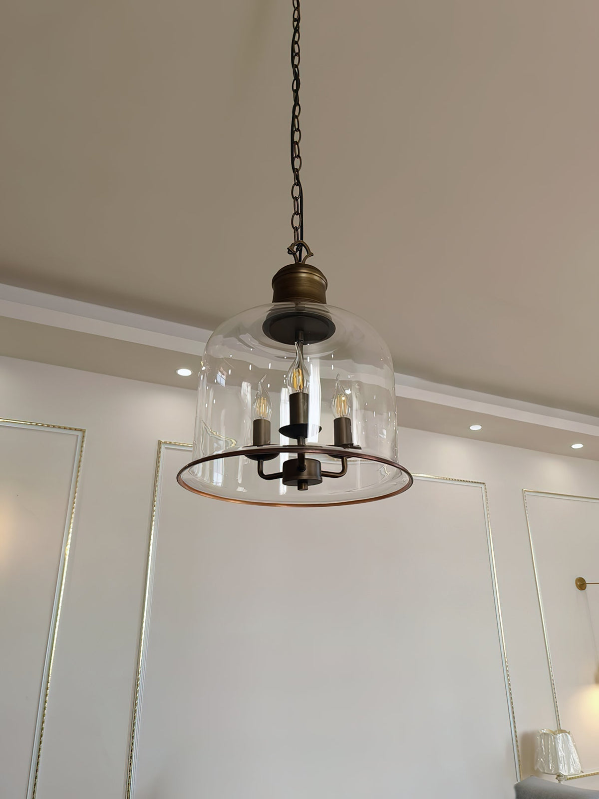Celaniella Eleganza vintage lampada a sospensione in vetro