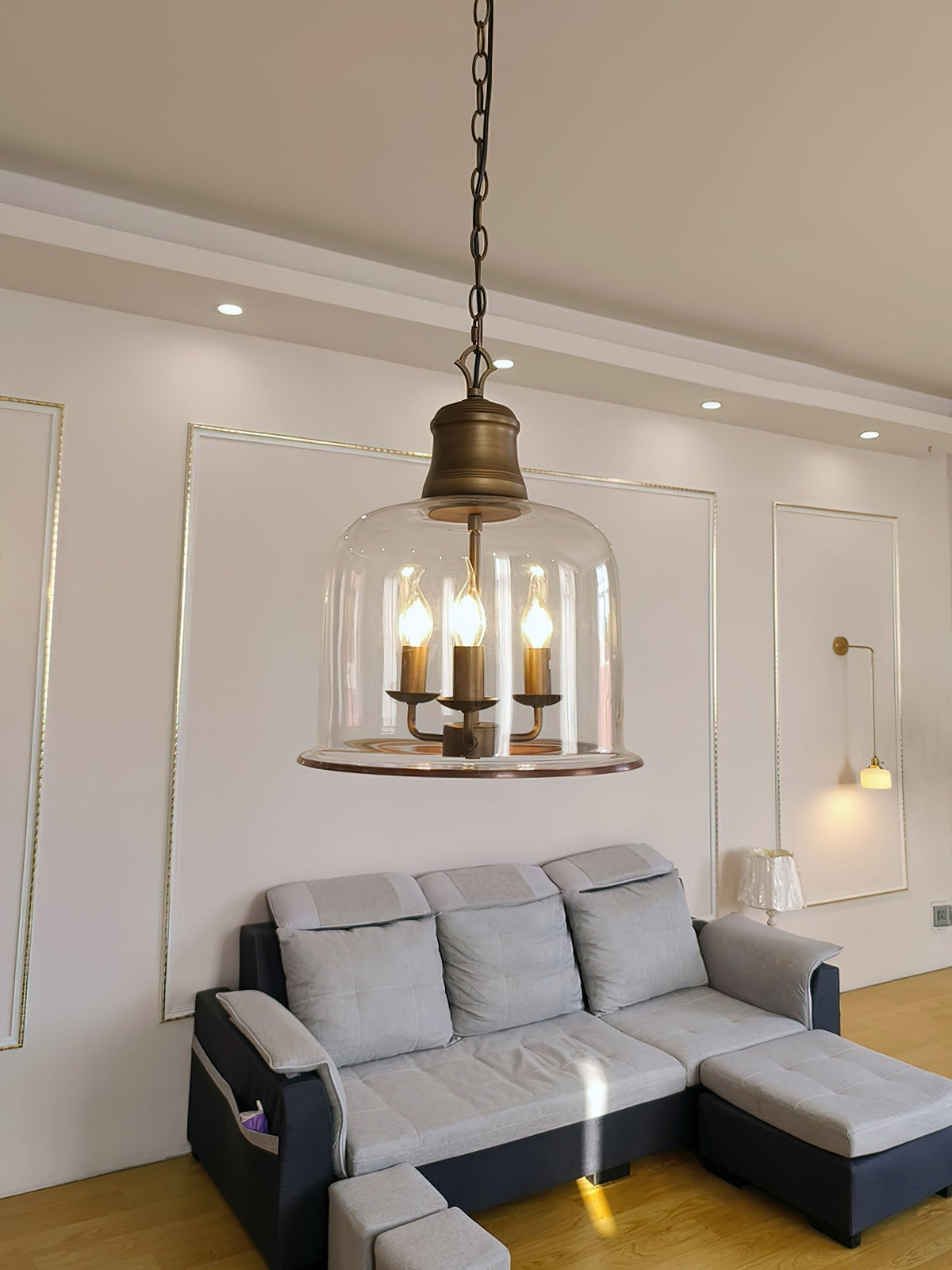 Celaniella Eleganza vintage lampada a sospensione in vetro