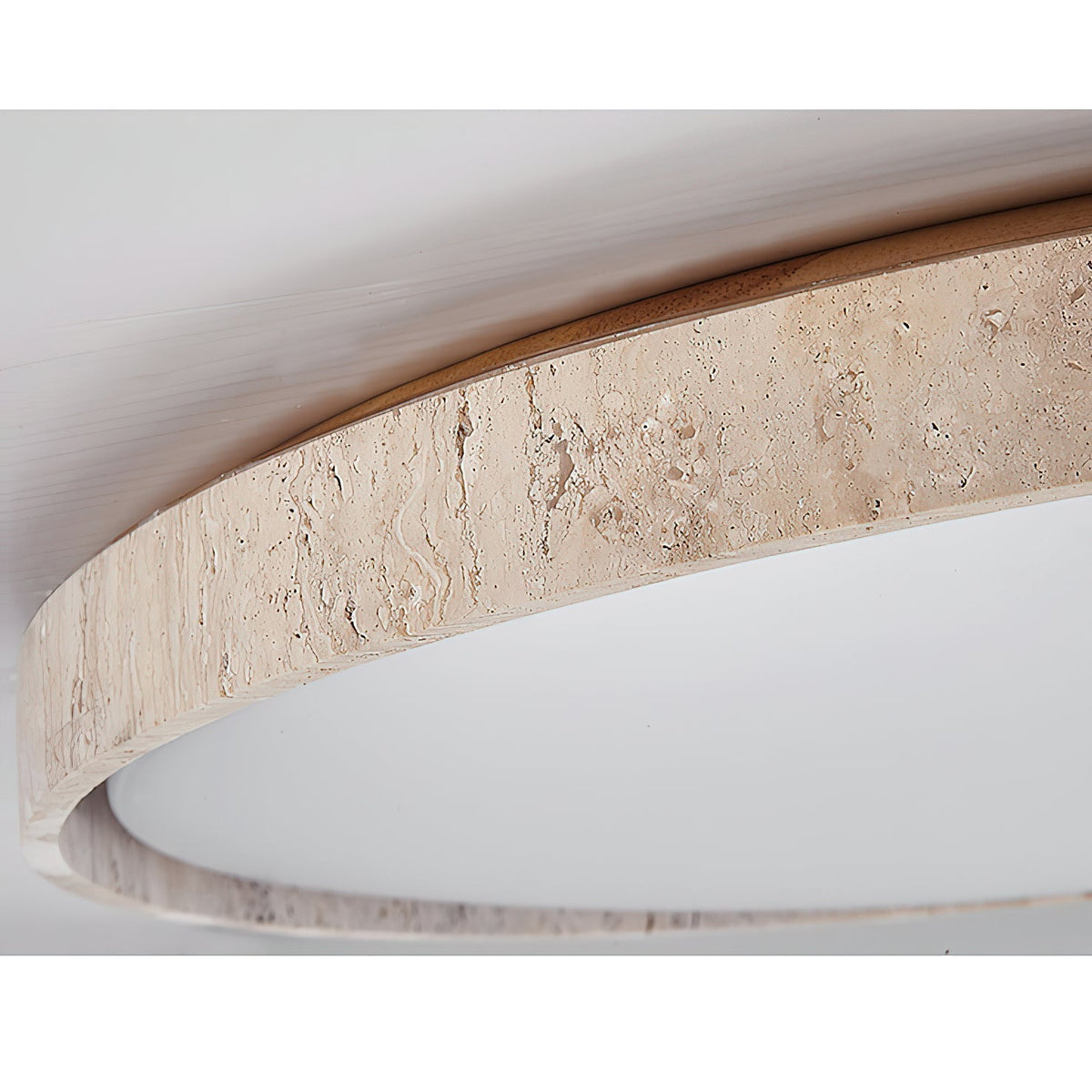 Symiror Lampada a Soffitto Plafoniera Travertino Minimalista Rotonda - Relic Pieces