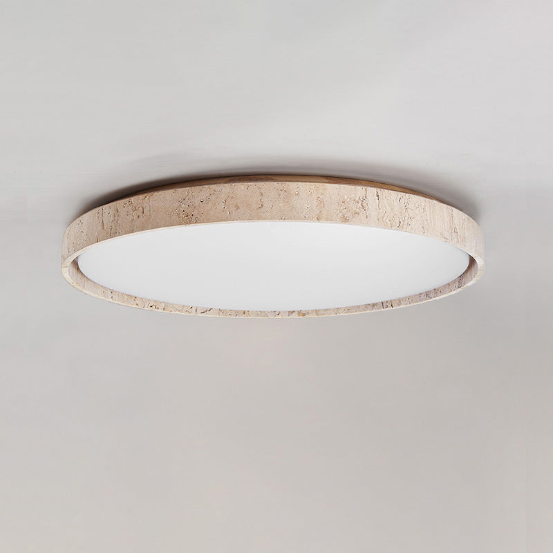 Symiror Lampada a Soffitto Plafoniera Travertino Minimalista Rotonda - Relic Pieces