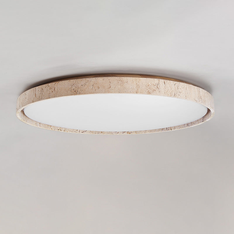 Symiror Lampada a Soffitto Plafoniera Travertino Minimalista Rotonda - Relic Pieces
