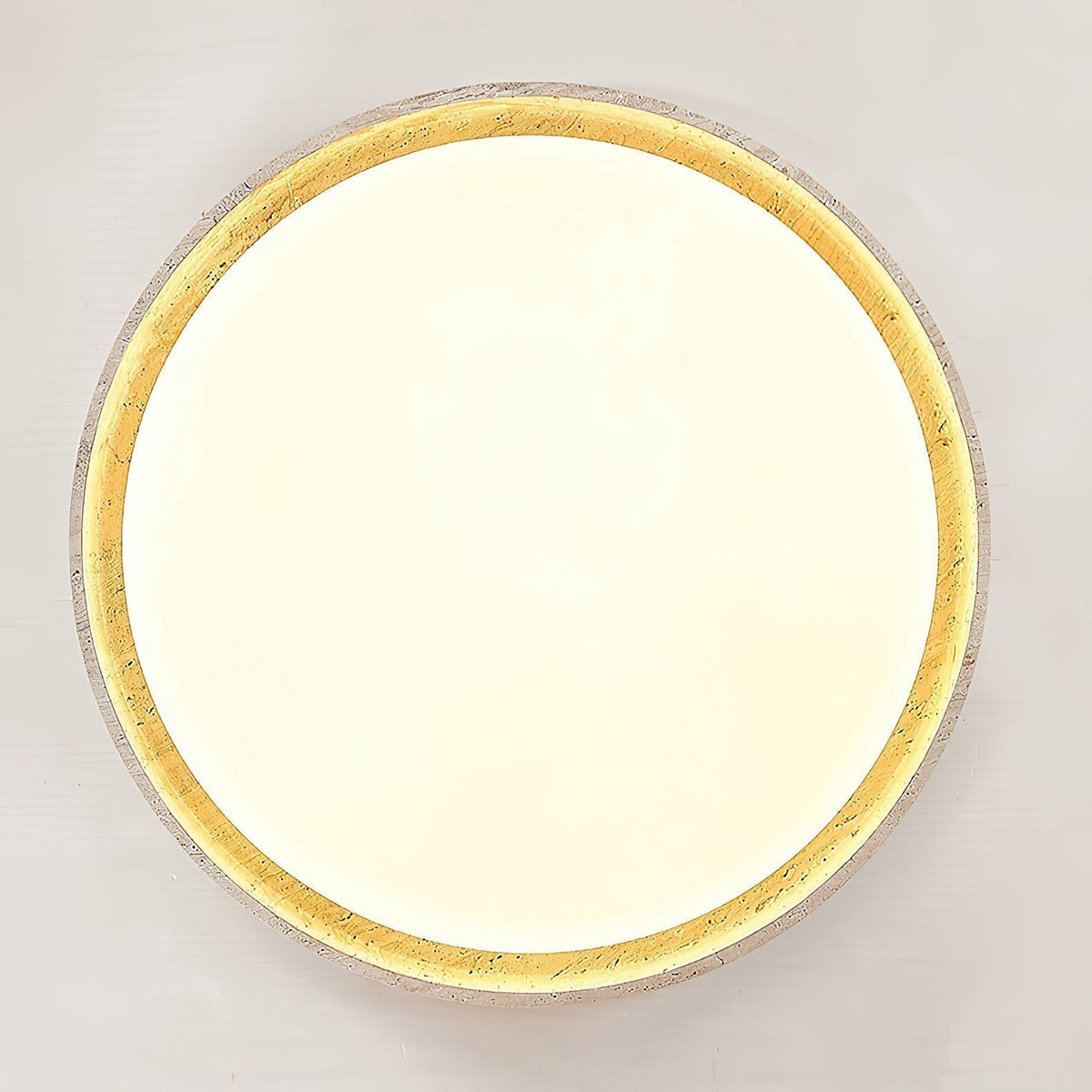 Symiror Lampada a Soffitto Plafoniera Travertino Minimalista Rotonda - Relic Pieces