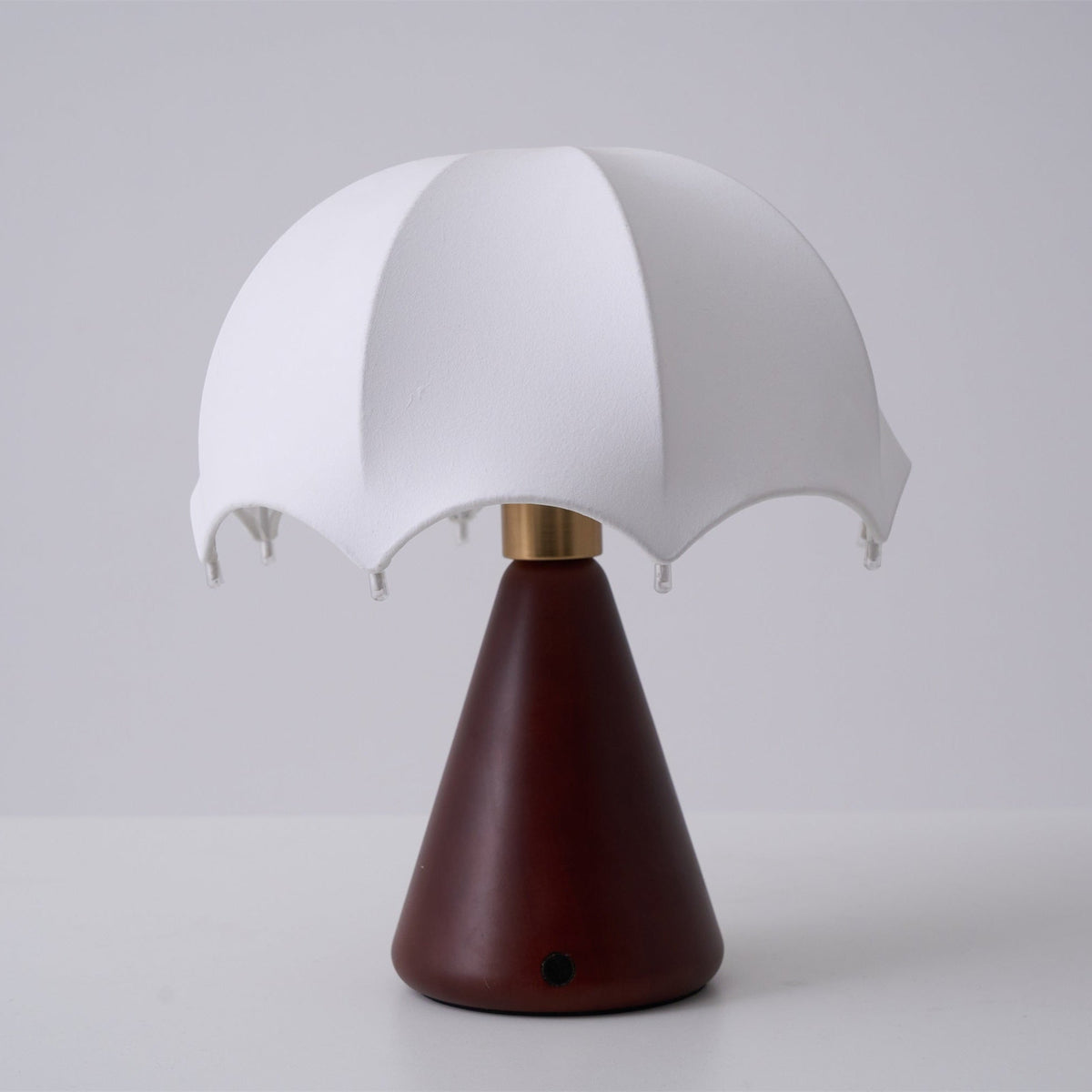 Parasol lampada da tavolo in legno