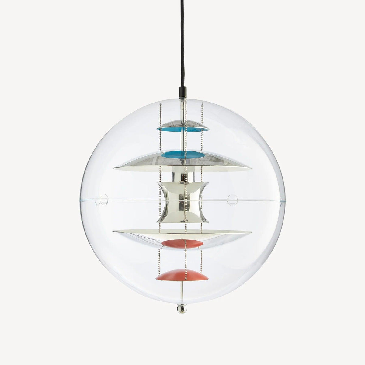 Lampada a sospensione Floating Geometric Layers Clear globo Futuristica moderna