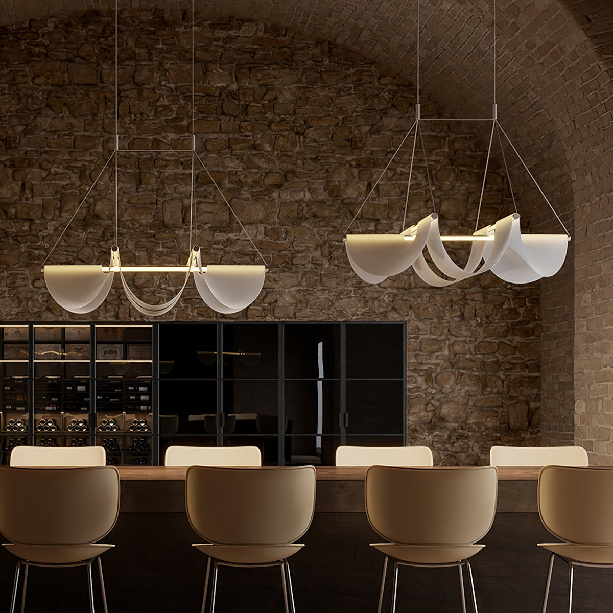 Avenuelle lampada a sospensione Postmoderna di lusso a Nastro