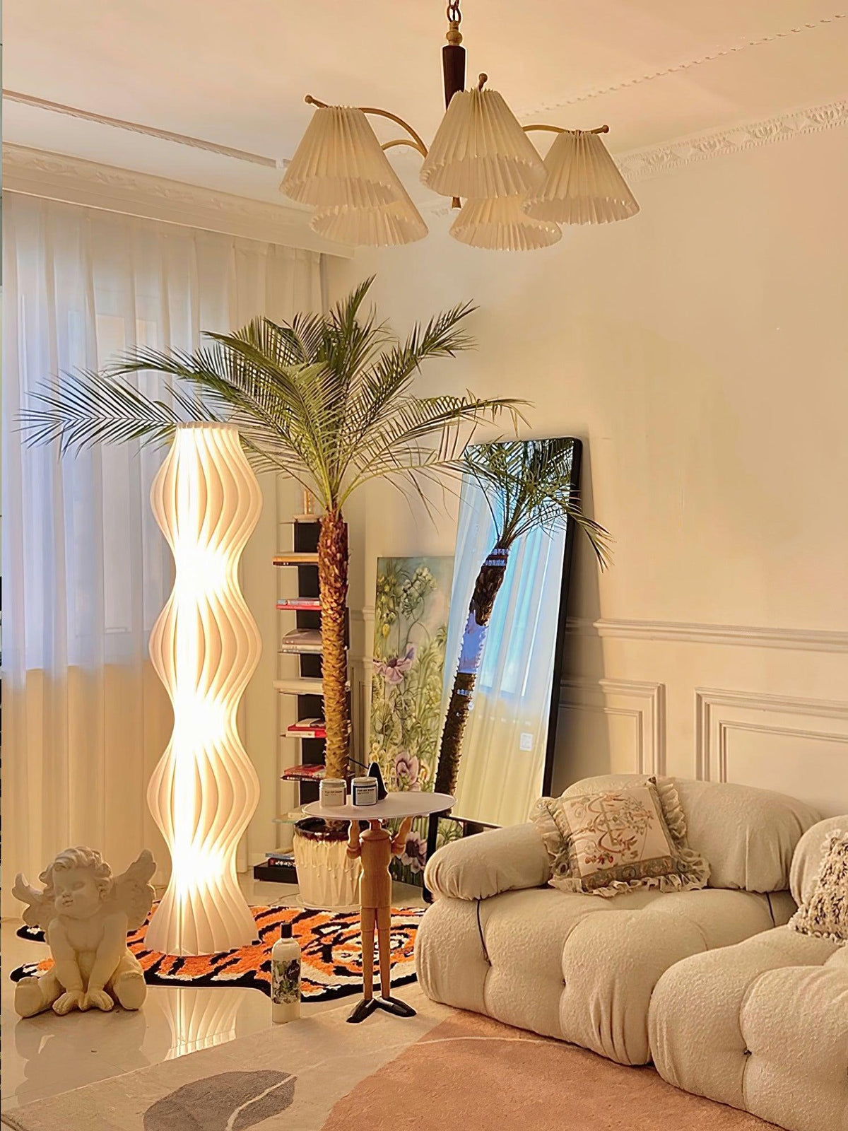 Dotha lampada da terra contemporanea