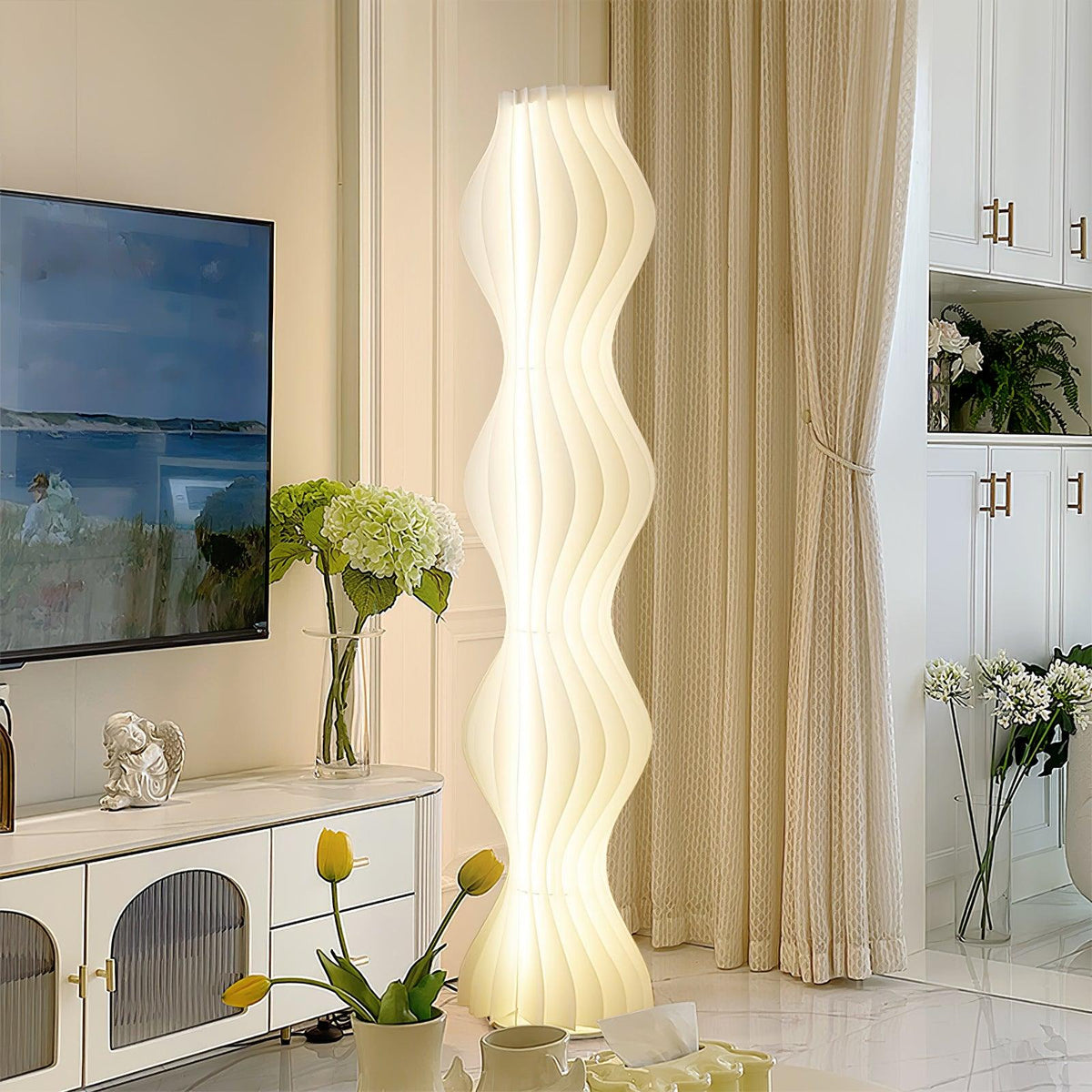 Dotha lampada da terra contemporanea