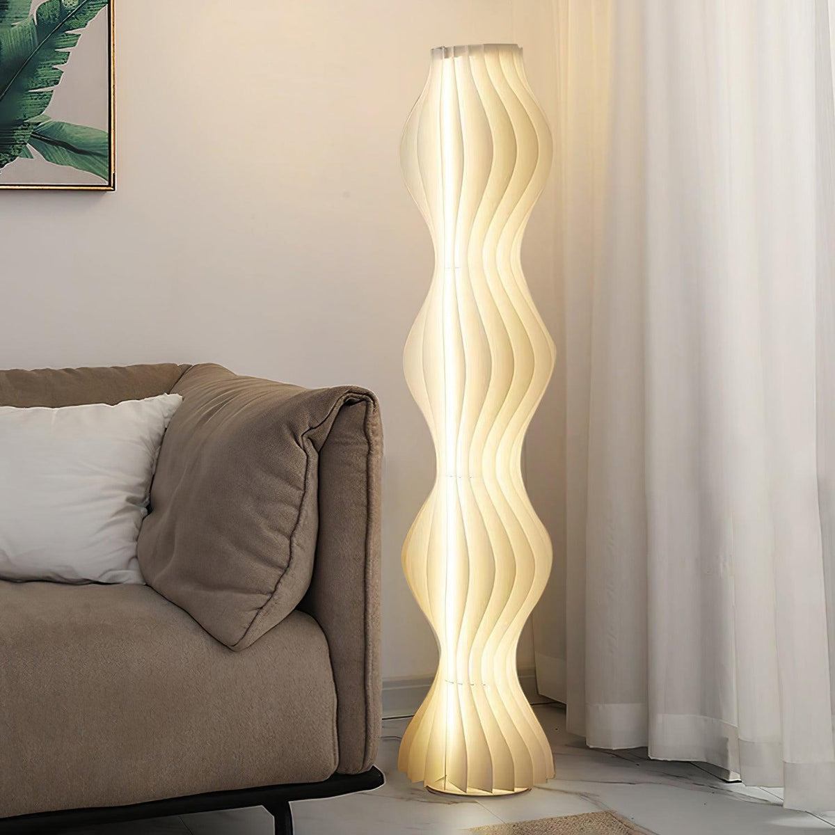 Dotha lampada da terra contemporanea