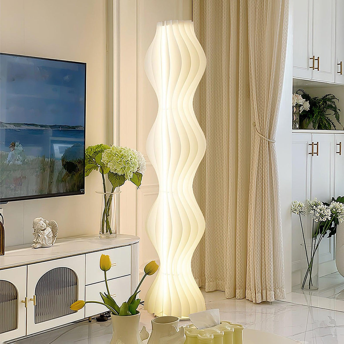 Dotha lampada da terra contemporanea