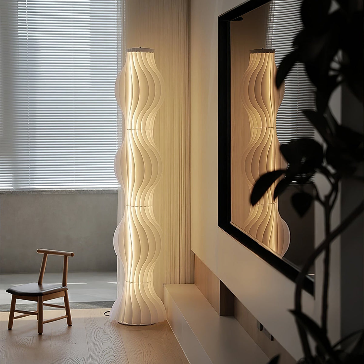 Dotha lampada da terra contemporanea