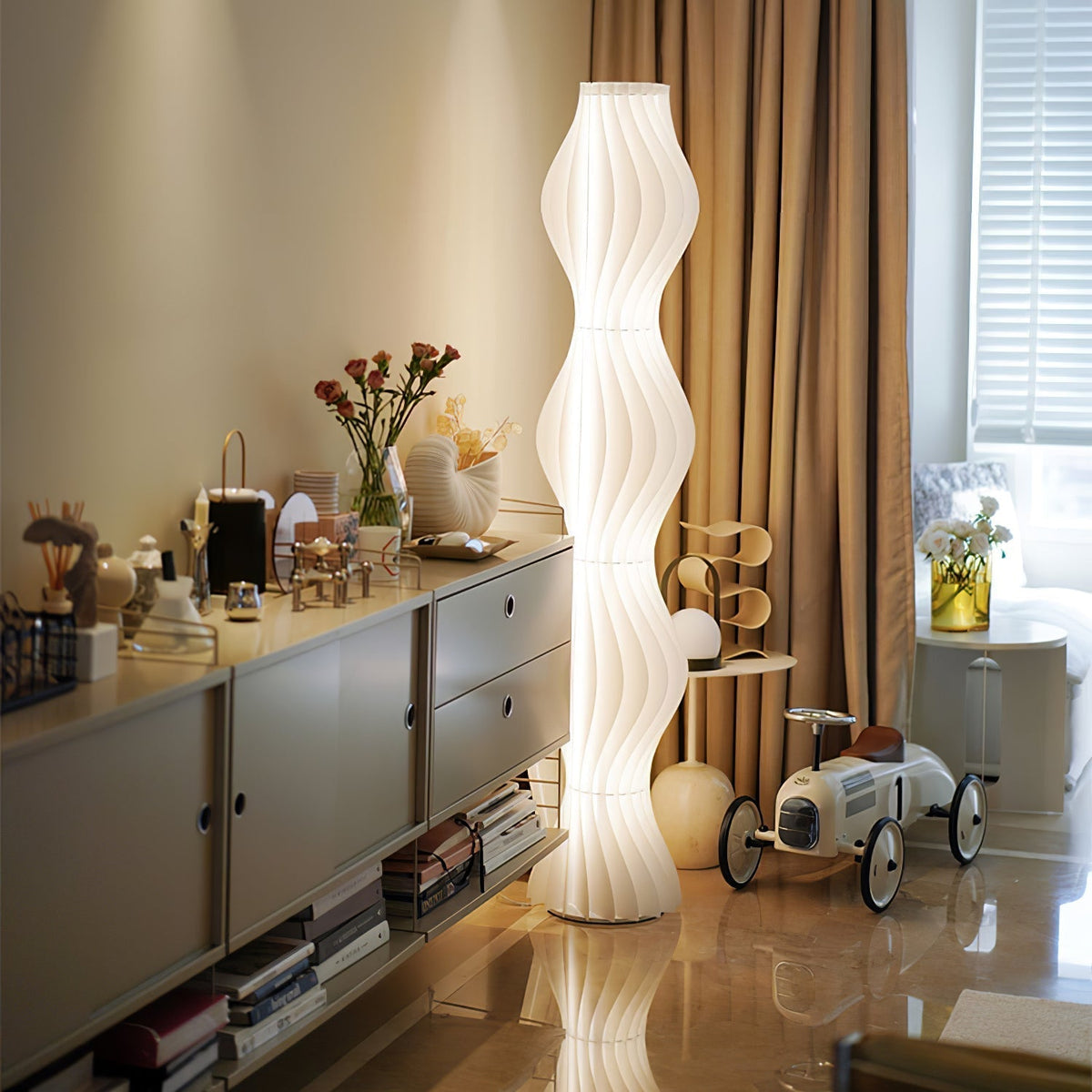 Dotha lampada da terra contemporanea