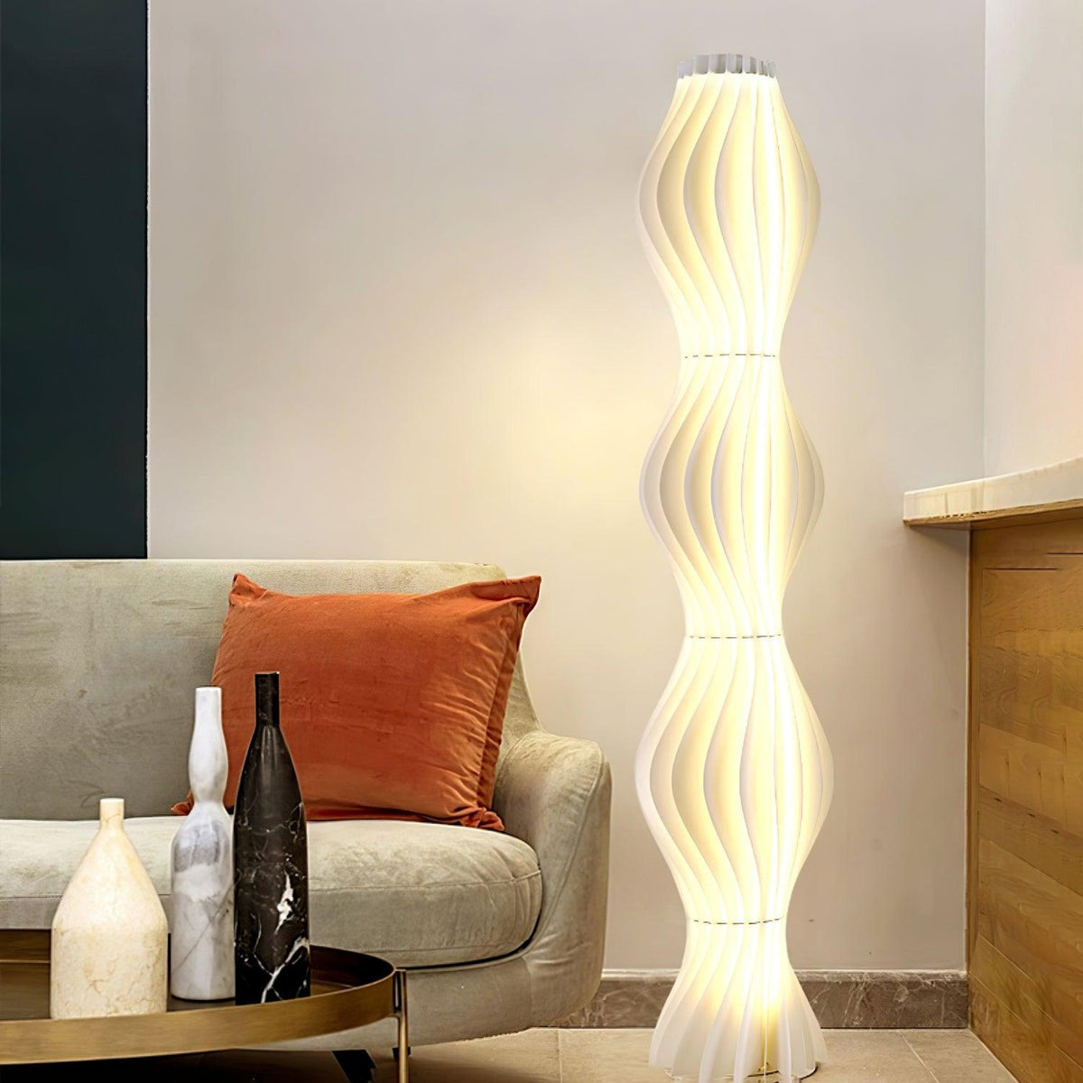 Dotha lampada da terra contemporanea
