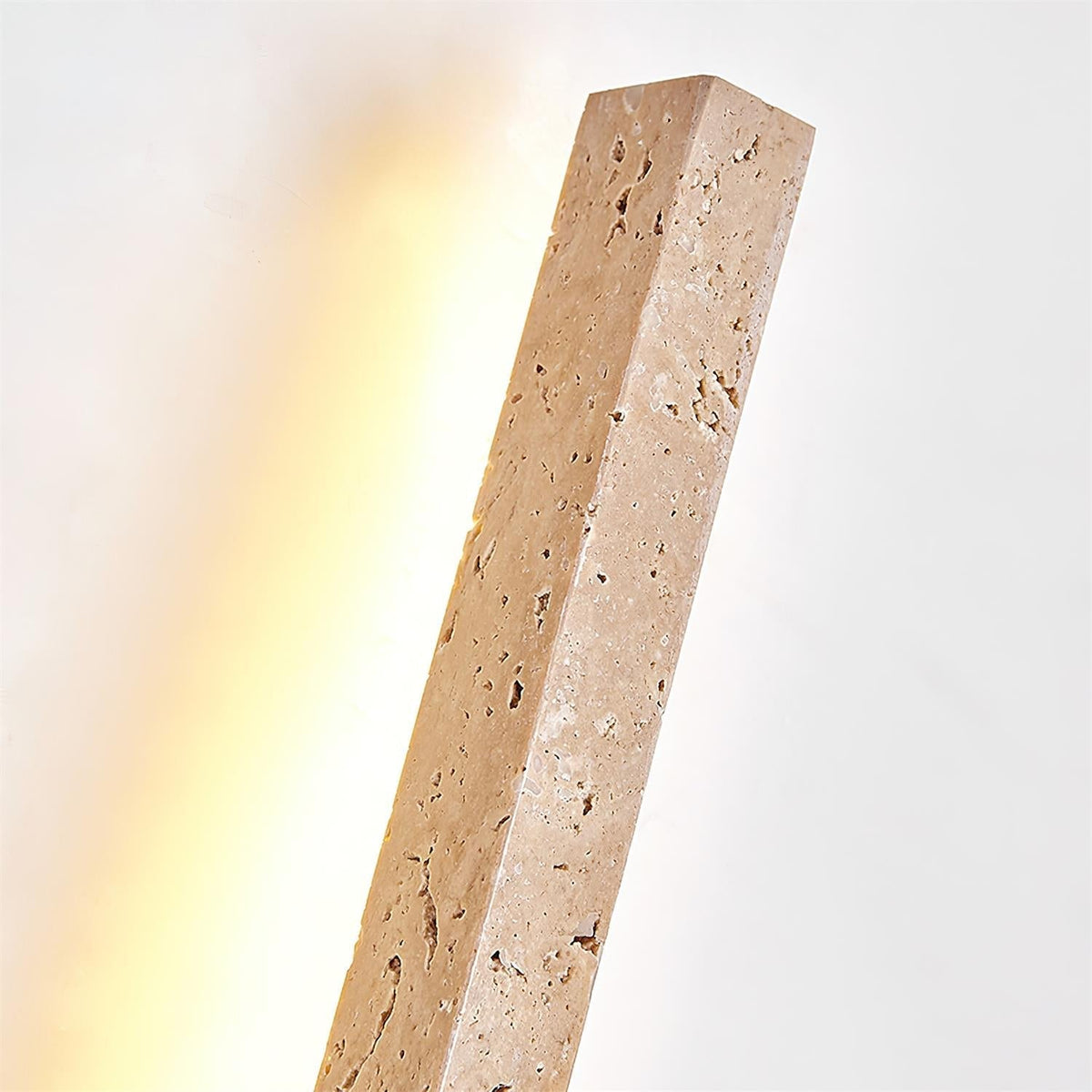 Corvella lampada da parete Slim lineare in travertino minimalista