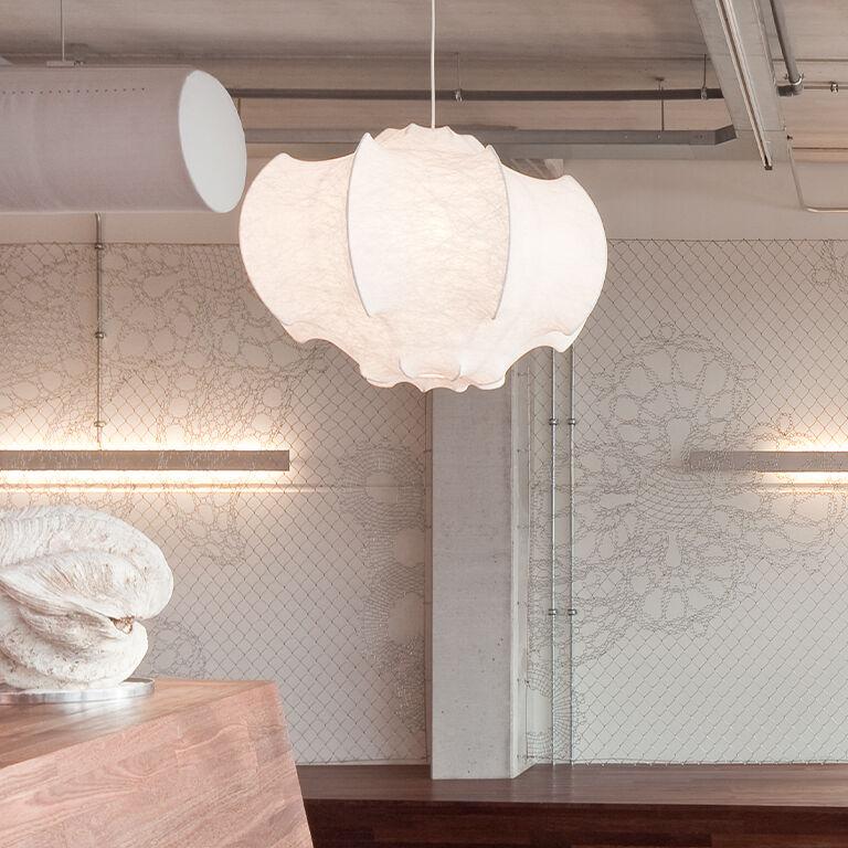 Lotus lampada a sospensione minimalista in Seta