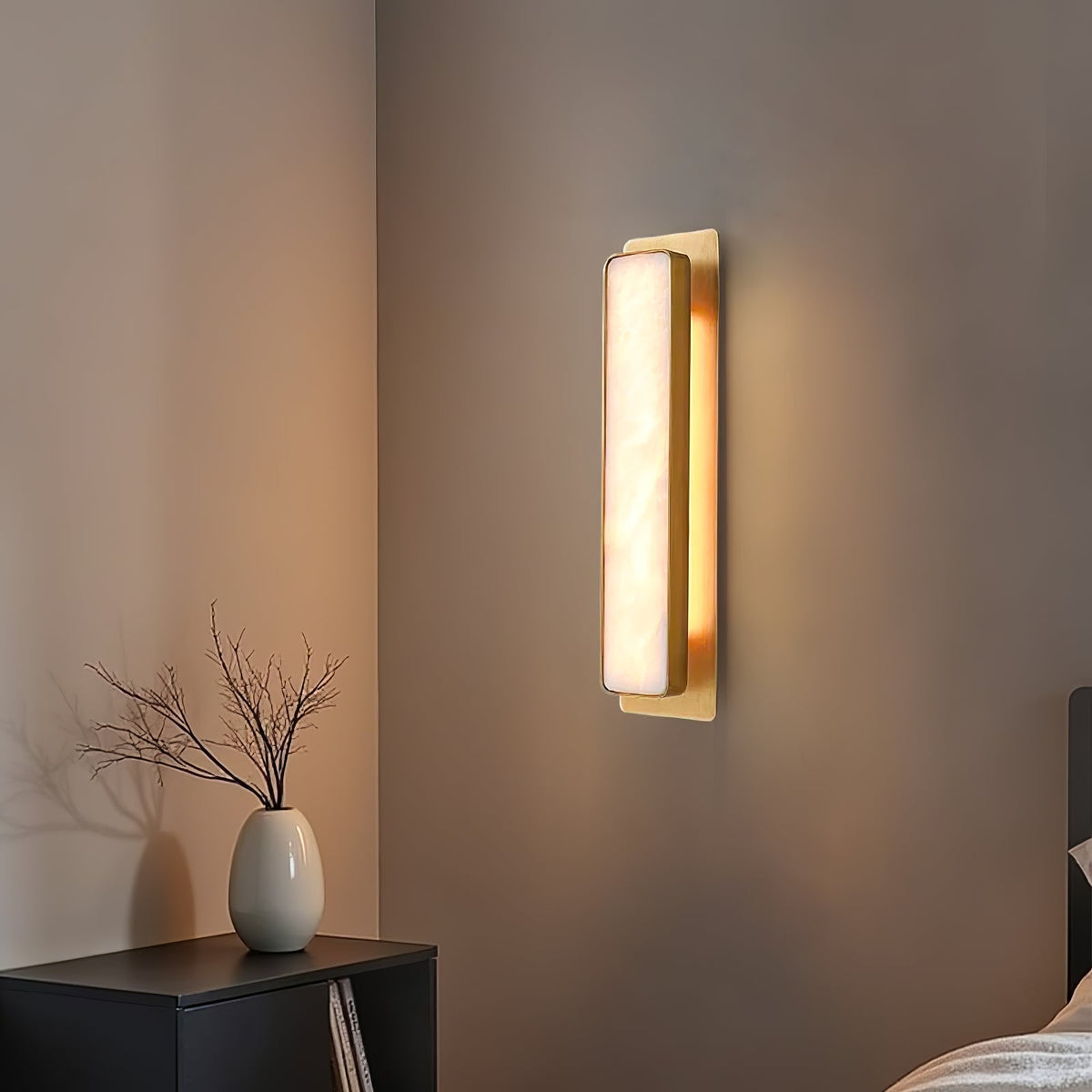 Karix Linear alabastro lampada da parete