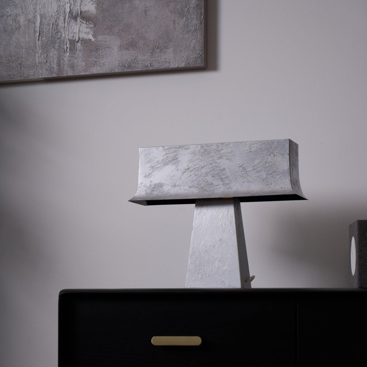 Slate lampada da tavolo minimalista in Acciaio Antico